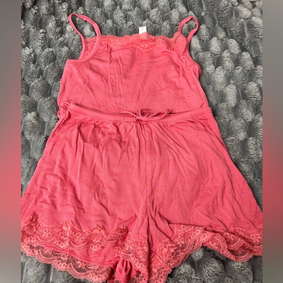 Auden Pink Ribbed Pajama Set Size XS, NWT - Picture 2 of 10